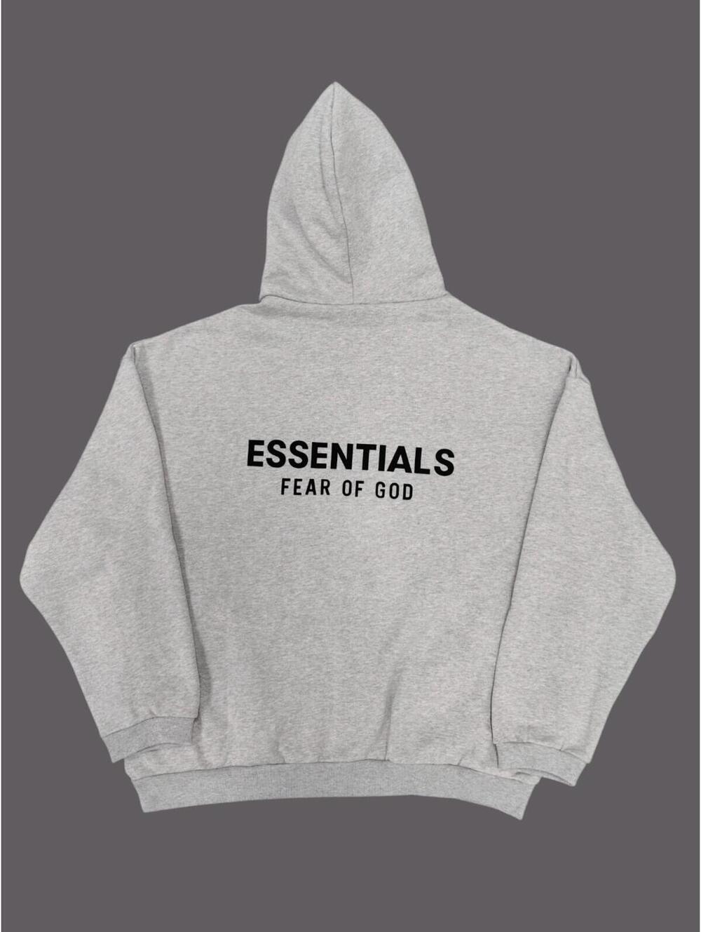 Fear of God Essentials Hoodie Light Heather Oatmeal Men's Large